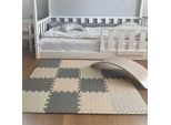 Kidkool Tappeto Da Gioco In Schiuma Per Bambini - 120X120 Cm - 18 Pezzi - Tappeto Puzzle In Schiuma Eva Per Bambini Di Grandi Dimensioni