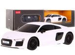 Audi R8 Bianca Rastar Modello 1:24 Auto Telecomandata + Telecomando 2,4 Ghz