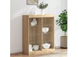 Maison Exclusive - Credenza Con Luci Led In Rovere Sonoma 81X37X100 Cm