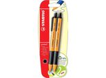 Biro Retrattile - Stabilo Pointball - Confezione Da 2 - Nero