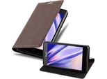 Cadorabo Custodia Per Sony Xperia Z3 Custodia Protettiva In Marrone Custodia Per Telefono Cellulare Cover Chiusura Magnetica