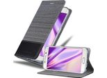 Cadorabo Custodia Per Samsung Galaxy S6 Edge Custodia Protettiva In Grigio Custodia Per Cellulare Custodia A Libro Cover