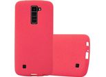 Cadorabo Custodia Protettiva Per Lg K10 2016 Cover In Rosso Custodia Per Telefono Cellulare Tpu Etui Cover Case