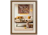 Cornice Zep Bologna Marrone 30X40 Cm Mdf Effetto Legno Montaggio A Parete