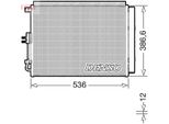 Denso DCN43009 - Condensatore Aria Condizionata Oe 97606A5800 Con Essiccatore Per I30 (Gd), Ceed (Jd)