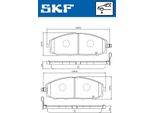 Set Pastiglie Freno Anteriori Skf Per Nissan Patrol Gr V Suv (Y61) Vkbp 80509 A