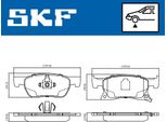 Set Di Pastiglie Freno Anteriori Skf Per Opel Astra K Sports Tourer (B16) Vkbp 80291 A