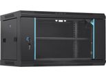 Armadio Per Server Di Rete 6U Per Montaggio A Parete - Profondità 15,5'' - Alloggiamento Per Armadio Rack Per Server - Capacità Di Carico Max. 200 Lbs. Capacità Di Carico A Pavimento - Pannelli Laterali Della Porta In Vetro Con Serratura - Per Apparecchiature It E A/V - Design Di Alta Qualità
