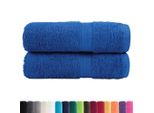 Vidaxl Asciugamani Premium Per Ospiti Solund 2 Pz. Blu 30X50 Cm 600 G/M²