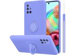 Cadorabo Cover Per Samsung Galaxy A51 4G / M40S Cover Protettiva In Viola Custodia Del Telefono Cellulare Tpu Custodia Cover