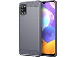 Custodia Cadorabo Per Samsung Galaxy A31 In Tpu Grigio Protettivo Custodia Cover Telefono Cellulare