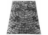 Tappeto 160X220 Cm Luken Moderno - Grigio / Nero