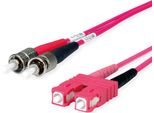 Cavo Adattatore Duplex TelegÄRtner 50/125 OM4, 2X St, 1X Sc Spina Duplex, Viola, 5 M