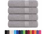 Vidaxl Asciugamani 4 Pz. Grigio 50X100 Cm 360 G/M² 100% Cotone