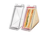 Contenitore Per Panini, Facile Da Pulire, Portatile, Riutilizzabile, Trasparente, Triangolare, Scatola Per Panini Da Colazione
