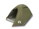 Vidaxl Tenda Da Campeggio A Cupola 2 Persone Verde Oliva Impermeabile