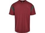 T-Shirt Da Uomo Urban Classics Active Tee Cherry/Blackbird - S