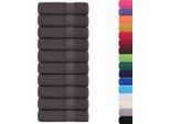 Vidaxl Asciugamani 10 Pz. Antracite 50X100 Cm 360 G/M² 100% Cotone