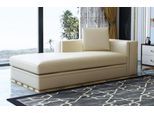 Chaiselongue Chaise Longue Lounge Divano Chesterfield Divano Reclinabile In Pelle Metallo
