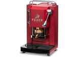 Faber Pro Mini Deluxe ESE Pad Espressomaschine Cherry Red Chrom