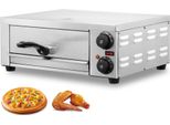 Forno Commerciale Per Pizza 305 Mm - Forno Elettrico In Acciaio Inox Con 2 Manopole Rotanti - Cottura Professionale Della Pizza - Apparecchi Da Cucina Per Catering