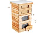 Arnia 40 Telai Zander - Legno Di Cedro Con Rivestimento In Cera D'api - Set Di Arnie Langstroth - Finestre Trasparenti - Robusta E Duratura - Produzione Di Miele