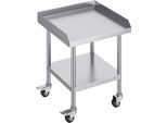 Piano Di Lavoro In Acciaio Inox - Tavolo Per La Preparazione Dei Cibi 61X61 Cm - Tavolo Da Cucina Commerciale Per Il Catering - Piano Di Lavoro Robusto - Perfetto Per Le Cucine Professionali