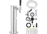 Kit Torre Di Birra Kegerator - Kit Di Conversione Per Birra A Rubinetto Singolo - Sistema Di Spillatura A Torre Di Birra A Fusto In Acciaio Inox Con Doppio Misuratore W21,8 E Attacco Per Fusto S-System - Soluzione Ideale Per Feste A Casa Propria