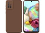 Cadorabo Cover Per Samsung Galaxy A71 4G Cover Protettiva In Tpu Marrone Custodia In Silicone Custodia Per Cellulare
