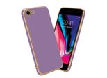 Cadorabo Custodia Protettiva Per Apple Iphone 7 / 7S / 8 / Se 2020 Copertura In Viola Telefono Cellulare Caso Tpu Silicone Fotocamera Protezione Caso