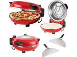 Teesa TSA3238 Forno Per Pizza Supreme 1200 W, 32 Cm, Rosso
