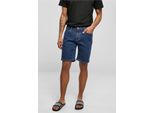 Pantaloncini Da Uomo Urban Classics Relaxed Fit Jeans Shorts Lavaggio Indaco Medio - 28