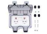 Presa Di Corrente In Scatola Di Copertura Presa Di Corrente Da Esterno IP66 Resistente Alle Intemperie Con Interruttore Indipendente E Spia Luminosa 250 V