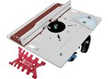 Set Di 2 Router Tabella Inserire Piastra In Lega Di Alluminio Legno Fresatura Flip Board Rifilatura Macchina Incisione Strumento Ausiliario Banchi Di Lavorazione Del Legno