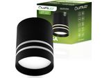 Lumiled Faretto A Plafone Faretto A Plafone Faretto A Plafone 230V Plafoniera GU10 10 / 7,5 Cm Altezza Regolabile Faretto In Alluminio Nero