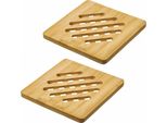 Westmark 15572270 2 Westmark Untersetzer Tapas + Friends Hellbraun 17,0 X 17,0 Cm