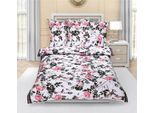 Biancheria Da Letto In Cotone - Rosa, Grigio - 140X200, 70X90