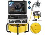 Telecamera Per Fognature Da 30 M - Telecamera Per Ispezione Tubi Da 9 Pollici - Localizzatore Da 512 Hz - Telecamera Professionale Per Tubi Per Ispezioni Precise
