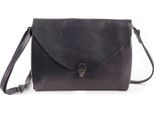 Harold's Pelle Borsa A Tracolla Pochette Fold Handbag Clutch Dark Blue Blu Scuro