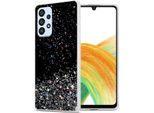 Cadorabo Cover Per Samsung Galaxy A33 5G Cover Protettiva In Nero Custodia Per Telefono Cellulare Tpu Custodia Glitter Cover Glitter