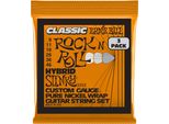 Corde Per Chitarra Elettrica Ernie Ball Hybrid Slinky Classic Rock N Roll Pure Nickel Wrap, Confezione Da 3, Calibro 9-46