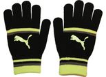 Puma - Guanti Da Donna Con Strisce 1631 (S) (Nero/Giallo Riflettente)