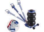 Martinetto Pneumatico Martinetto Pneumatico 3 T, Blu Martinetto Pneumatico A Tripla Sacca 140-450 Mm Di Altezza Di Sollevamento Martinetto Pneumatico A Sacca, 5 Minuti Di Sollevamento Martinetto Pneumatico Per Suv, Camion Blu