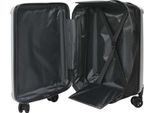 Vidaxl Valigia Con Serratura Argento 43 X 27 X 66 Cm Plastica Abs