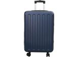 Vidaxl Valigia Con Serratura Blu Scuro 43 X 27 X 66 Cm Plastica Abs