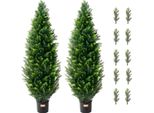 Set Di 2 Alberi Artificiali Di Cedro Topiary Tree Piante Artificiali Pe Cypress 121,9 Cm