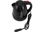 Bollitore Elettrico 150W 1L Nero Strada Caldaia Acqua Calda In Acciaio Inox Liner Auto Shut Off Tea Kettle Auto Cigarette Plug 12V Per Berline Suv