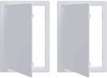 Vidaxl Pannelli Di Accesso 2 Pezzi Bianco 15 X 23 Cm Plastica Abs