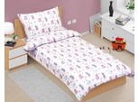 Biancheria Da Letto In Cotone Junior - Rosa, Grigio - 140X200, 70X90