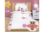 Biancheria Da Letto In Cotone Junior - Rosa - 140X200, 70X90